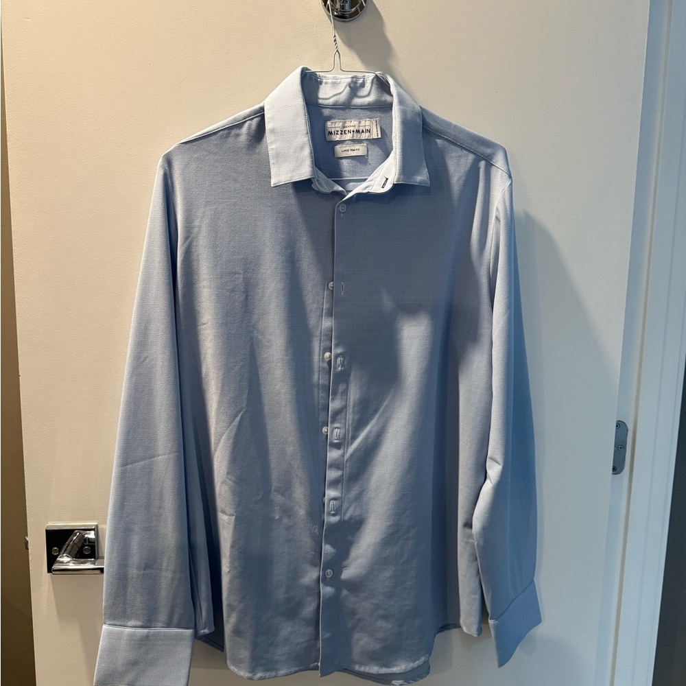 Mizzen+Main Sky Blue Dress Shirt